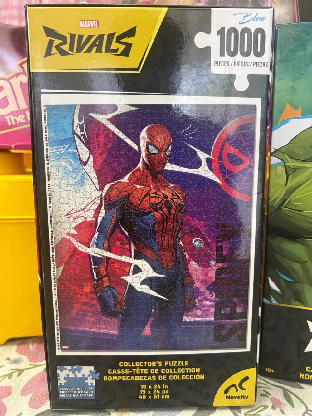 Marvel Rivals Spider-Man 1000 Pieces Blue Collector Puzzle By Novelty New Sealed